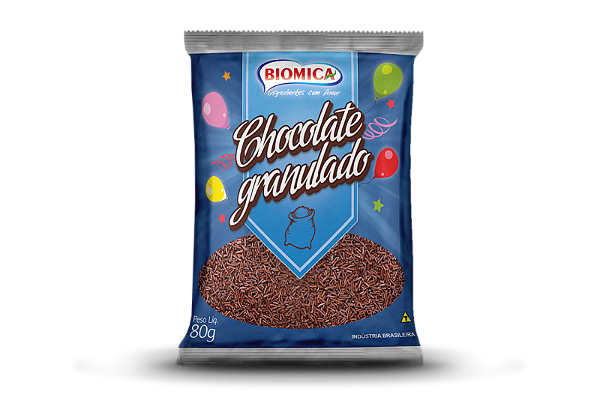 Chocolate Granulado Crocante 80g Sabor Chocolate
